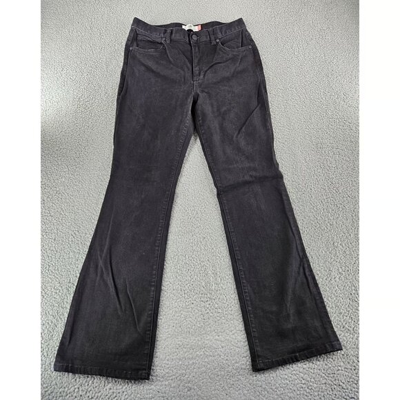 Cabi Jeans Womens 8 (32x31) Black 5th Avenue High Rise Flare Stretch - Picture 1 of 2